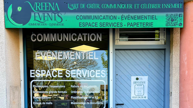 Devanture de l'agence Vreena Events