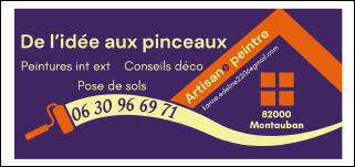 Logo - De l'idée aux pinceaux